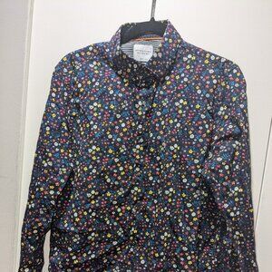 Denim and Flowers Daisy Multicolor Dress Shirt by Ricky Singh